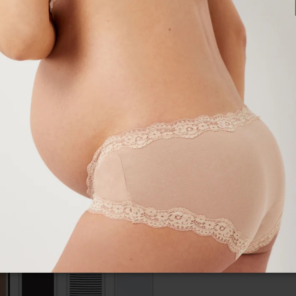 LACE GIRL SHORT MATERNITY PANTIES - Picture 7 of 7